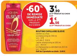 Super U L'ORÉAL ELSEVE offre
