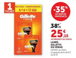 Super U Gillette Fusions5 offre