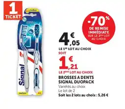 Super U Signal Brosses à dents offre