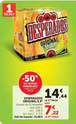 Super U DESPerados ORIGINAL offre