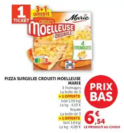 Super U Marie Pizza surgelée crousti moelleuse offre
