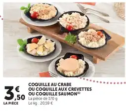 Super U COQUILLE AU CRABE offre