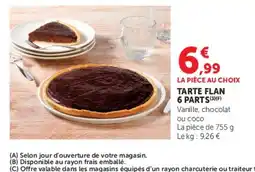 Super U Tarte flan offre