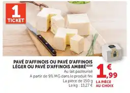 Super U Pavé d'affinois offre