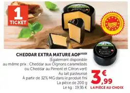 Super U Rindon Cheddar offre