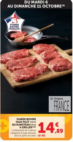 Super U Viande Bovine Faux Filet offre