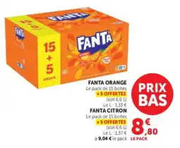 Super U FANTA ORANGE offre