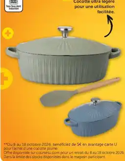 Super U Cocotte plume offre