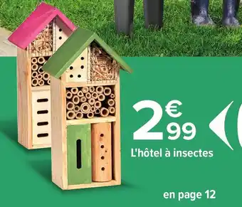 Carrefour L'hôtel à insectes offre
