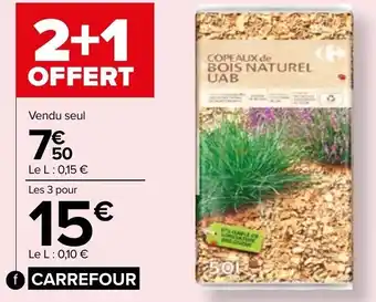 Carrefour Copeaux de bois naturel carrefour offre