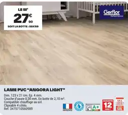 Brico Dépôt Gerflor LAME PVC ANGORA LIGHT offre