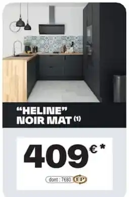 Brico Dépôt HELINE NOIR MAT offre