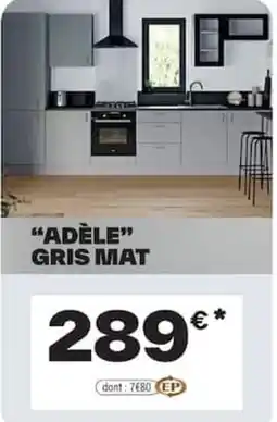 Brico Dépôt ADÈLE GRIS MAT offre