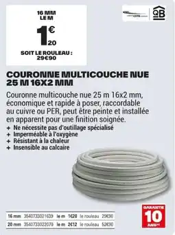 Brico Dépôt QB Couronne multicouche nue offre
