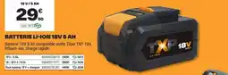 Brico Dépôt Batterie li-ion 18v 5ah offre