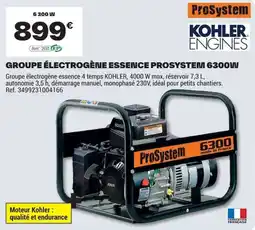 Brico Dépôt ProSystem Groupe électrogène essence offre