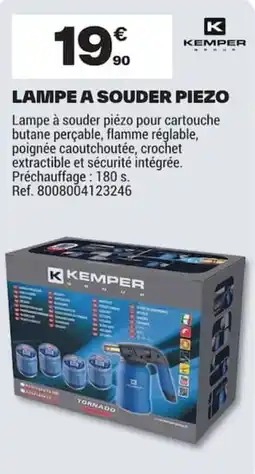 Brico Dépôt KEMPER Lampe à souder piezo offre