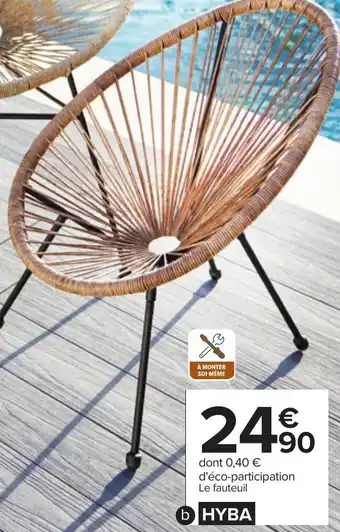 Carrefour Fauteuil acapulco enfant offre