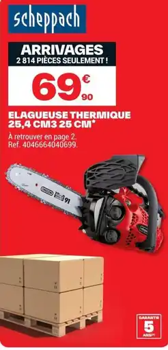 Brico Dépôt Scheppach Elagueuse thermique offre