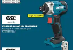 Brico Dépôt Erbauer VISSEUSE A CHOC 18V 220 NM NUE offre