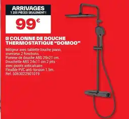 Brico Dépôt Colonne de douche thermostatique domoo offre