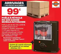 Brico Dépôt KERO-SUN POÊLE À PÉTROLE offre