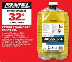 Brico Dépôt COMBUSTIBLE STANDARD offre