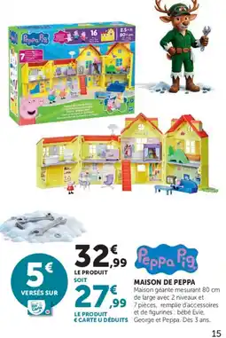 Hyper U Peppa Pig Maison de Peppa offre