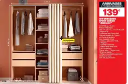 Brico Dépôt KIT DRESSING EFFET CHÊNE "ANDLAU" offre