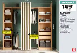 Brico Dépôt KIT DRESSING EFFET CHÊNE "FALLA" offre