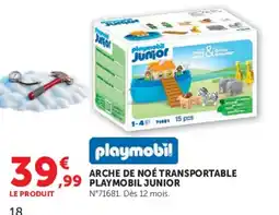 Hyper U Playmobil Arche de Noé Transportable offre