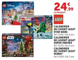 Hyper U LEGO CALENDRIER DE L'AVENT LEGO® STAR WARS offre