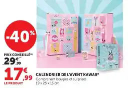 Hyper U CALENDRIER DE L'AVENT KAWAII* offre