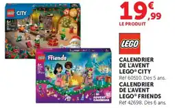 Hyper U Lego calendrier de l'avent city offre