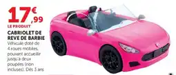 Hyper U BARBIE Cabriolet de rêve offre
