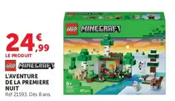 Hyper U LEGO MINECRAFT L'AVENURE DE LA PREMIERE NUIT offre