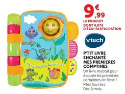 Hyper U Vtech P'tit livre enchanté mes premières comptines offre