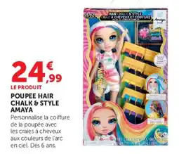 Hyper U Amaya Poupée Hair Chalk & Style offre