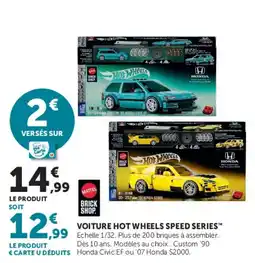 Hyper U Hot Wheels Speed Series offre