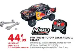 Hyper U NIKKO PRO TRUCKS-TOYOTA DAKAR REDBULL 2024 RC offre