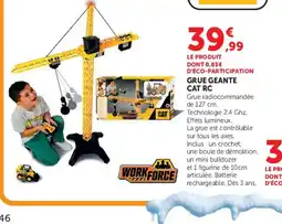 Hyper U WORKFORCE Grue géante CAT RC offre