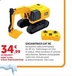 Hyper U CAT Excavatrice RC offre