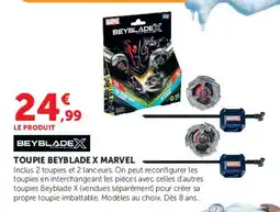 Hyper U BEYBLADEX TOUPIE BEYBLADE X MARVEL offre