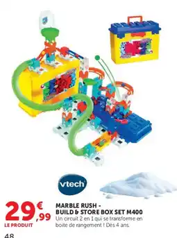Hyper U Vtech marble rush - build & store box set m400 offre