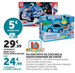 Hyper U BB JUNIOR Ma 1ere moto ou coccinelle offre
