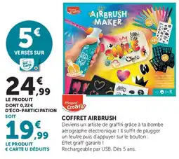 Hyper U Maped Creativ COFFRET AIRBRUSH offre