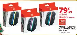 Hyper U Nintendo Switch 2 Paire de manettes Joy-Con offre