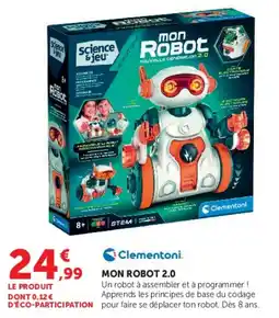 Hyper U Clementoni MON ROBOT 2.0 offre