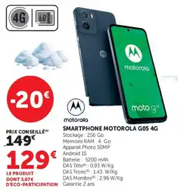 Hyper U motorola SMARTPHONE MOTOROLA G05 4G offre