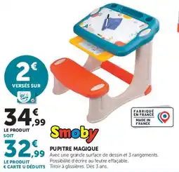 Hyper U Smoby PUPITRE MAGIQUE offre